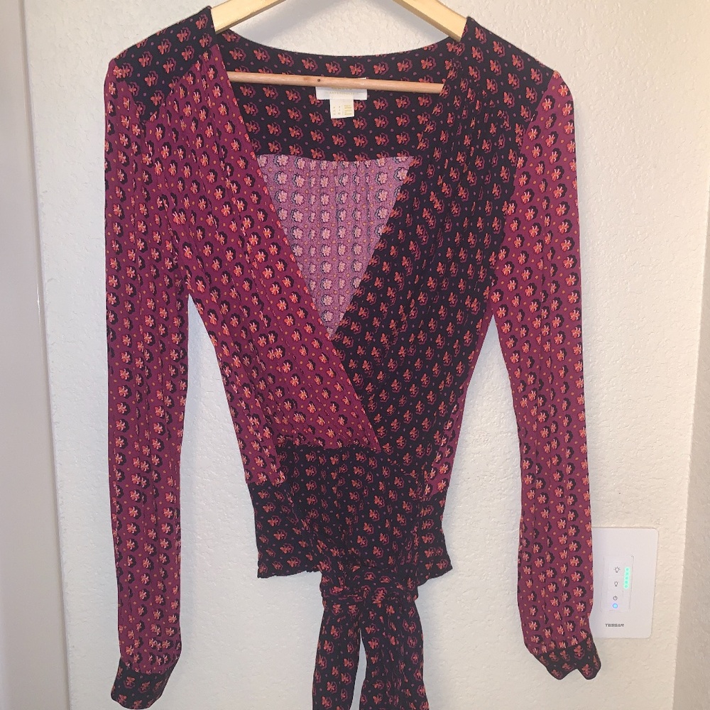 Anthropologie Maeve Lisa Puff-Sleeved Blouse